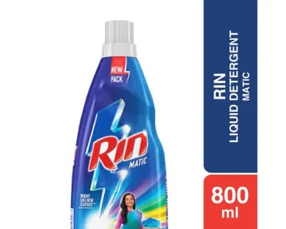 rin matic liquid detergent 800ml
